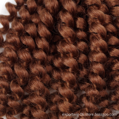 Wholesale Price Wand Curl Twist Crochet Hair Synthetic Braiding Hair Extension Bouncy Spring Twist